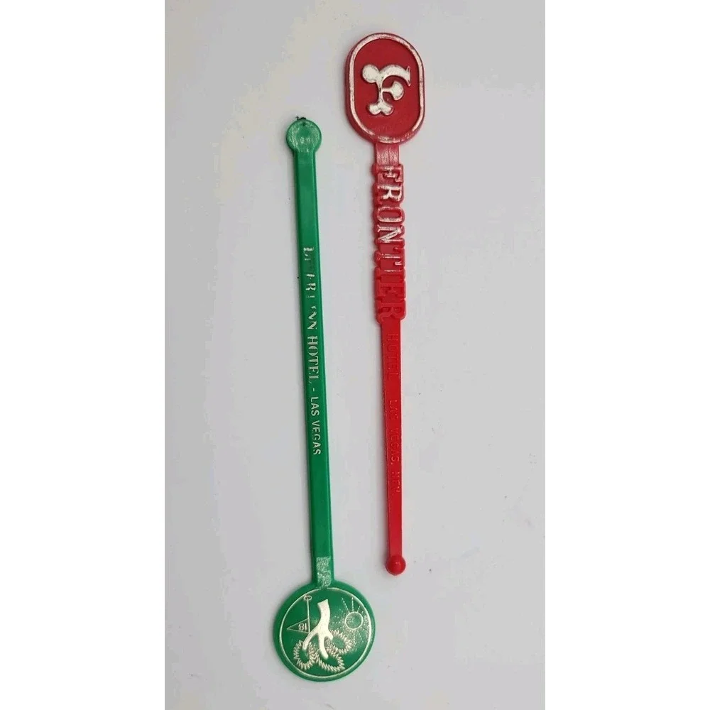 vintage‎ swizzle Stir sticks, Frontier Hotel Vegas, Desert Inn Hotel